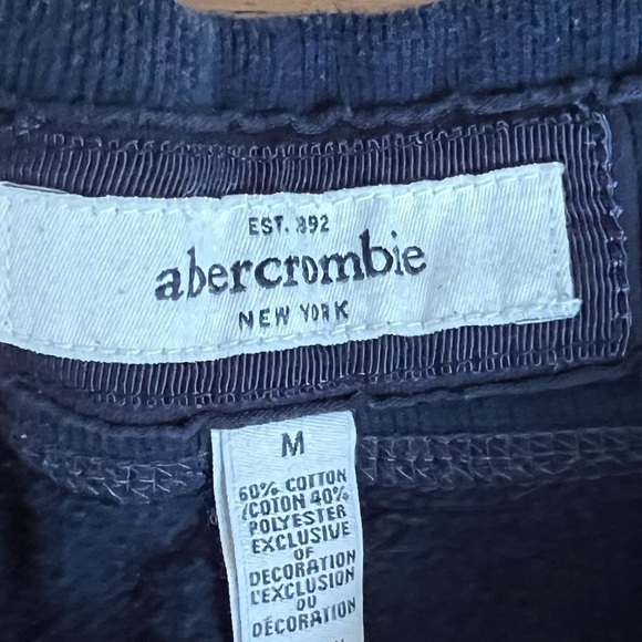 Abercrombie Kids Drawstring Sweatpants Navy Blue Boys Size Medium Y2K - Picture 2 of 4